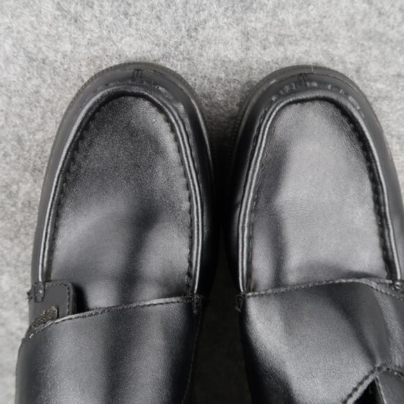 Earth Spirit Shoes Mens 9W Monk Strap Oxfords Comfort Black Leather Hook N Loop main image 12